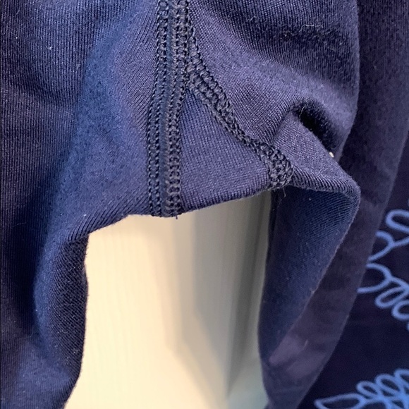Arie Navy Blue High-Waisted Leggings with Royal Blue Pattern size S - Picture 5 of 8